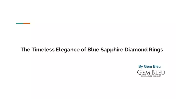 the timeless elegance of blue sapphire diamond rings