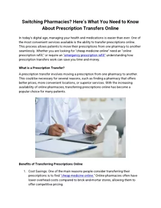 Switching Pharmacies_ Here’s What You Need to Know About Prescription Transfers Online