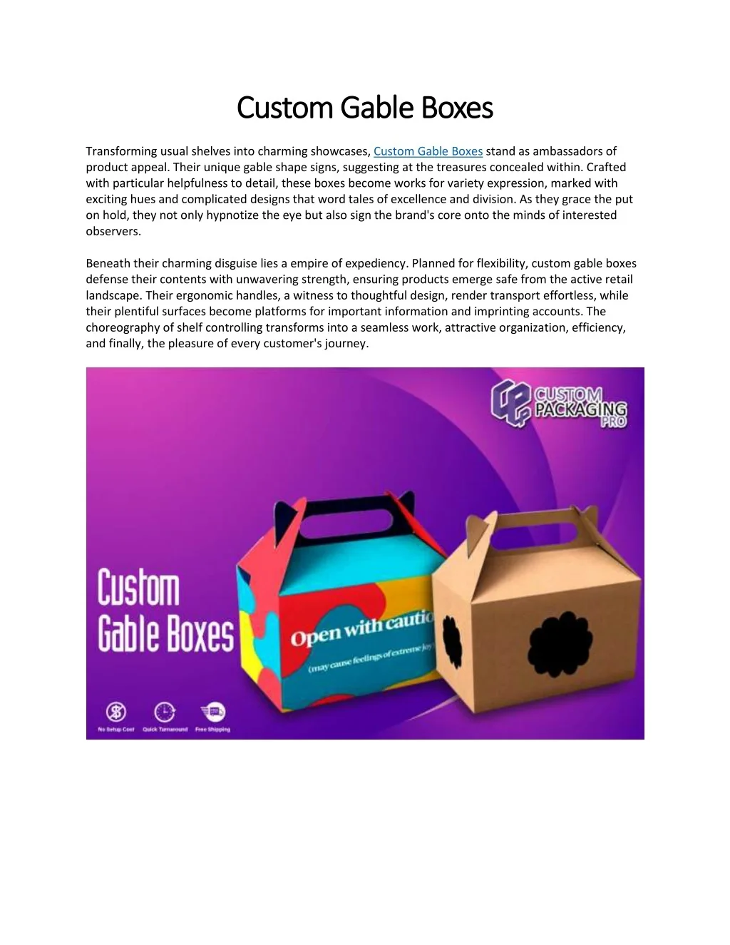 PPT - Custom Gable Boxes PowerPoint Presentation, free download - ID ...