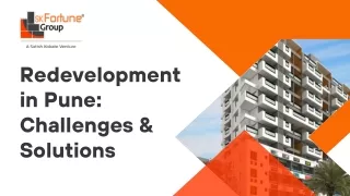 Redevelopment in Pune Challenges & Solutions (PPT)