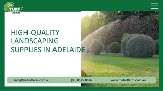 Landscaping Supplies Adelaide--The Turf Farm