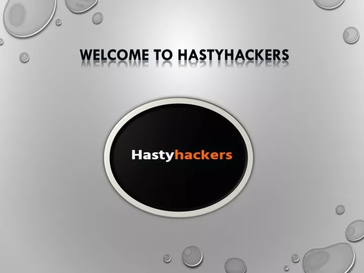 welcome to hastyhackers