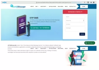 Boost Your Security Protocols with Efficient OTP SMS Services