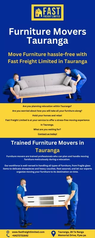 Furniture Movers Tauranga| Fast Freight