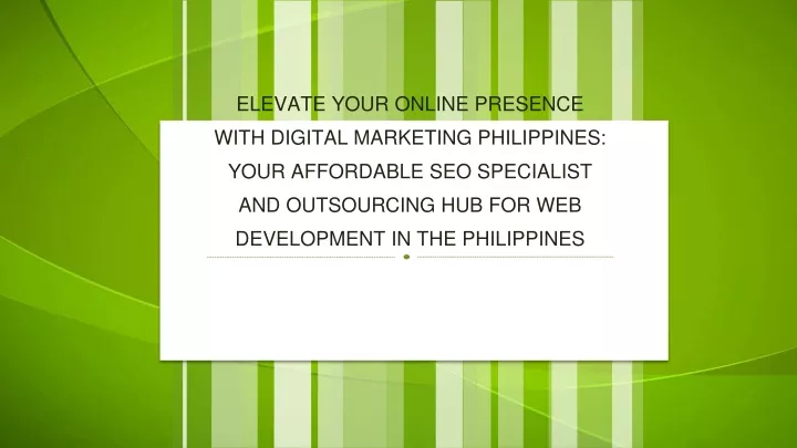 elevate your online presence with digital