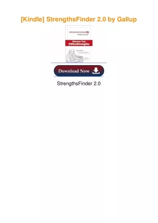 EBOOK EPUB KINDLE PDF StrengthsFinder 2.0 by Gallup
