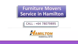 Furniture Movers Service in Hamilton