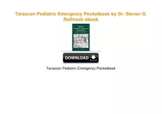 Tarascon Pediatric Emergency Pocketbook by Dr. Steven G. Rothrock ebook