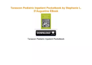 Tarascon Pediatric Inpatient Pocketbook by Stephanie L. D'Augustine EBook