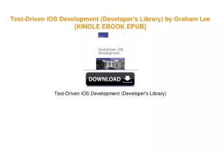Test-Driven iOS Development (Developer's Library) by Graham Lee [KINDLE EBOOK EPUB]