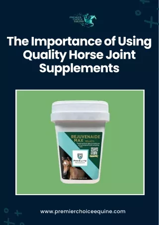 The Importance of Using Quality Horse Joint Supplements
