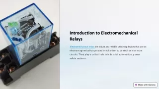 Understanding Electromechanical Relay Principles, Types, & Future