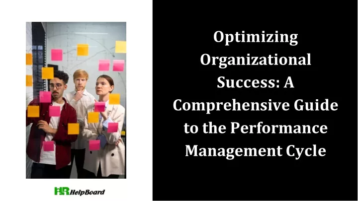 optimizing organizational success a comprehensive