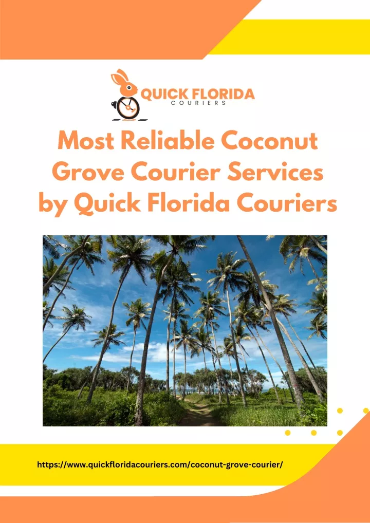 most reliable coconut grove courier services