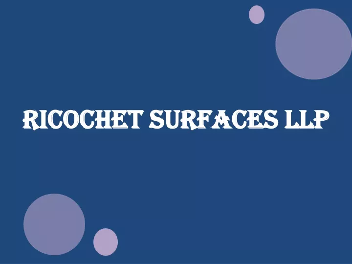 ricochet surfaces llp