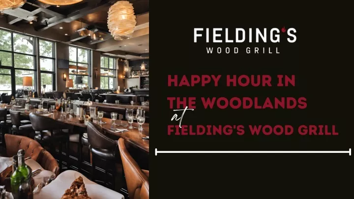 happy hour in the woodlands at