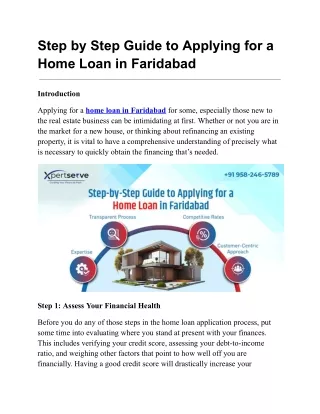 home loan in faridabad