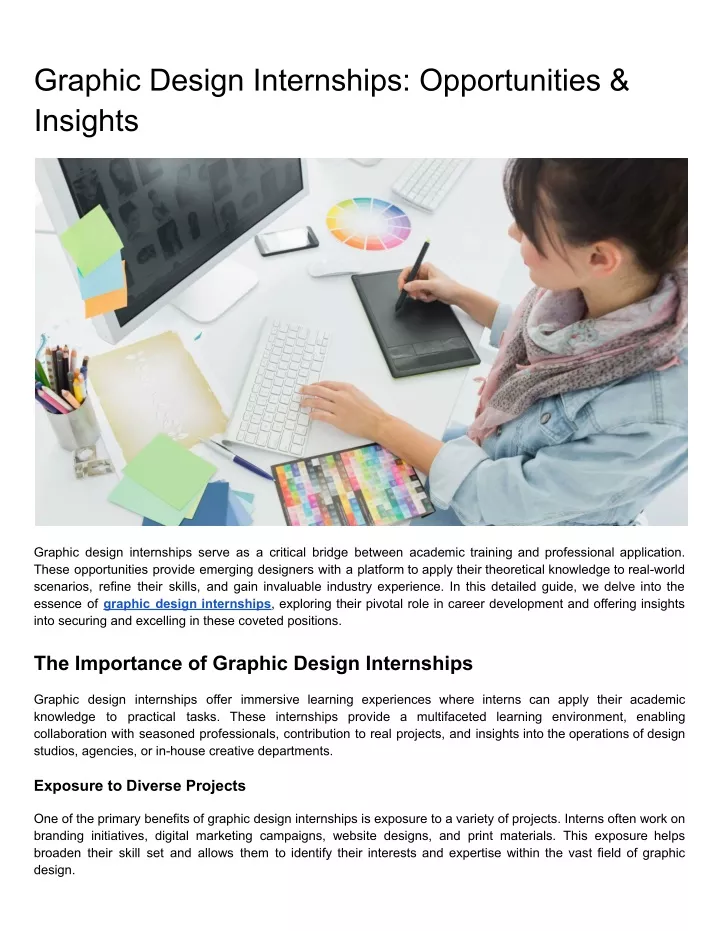 graphic design internships opportunities insights