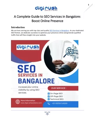 SEO Services in Bangalore