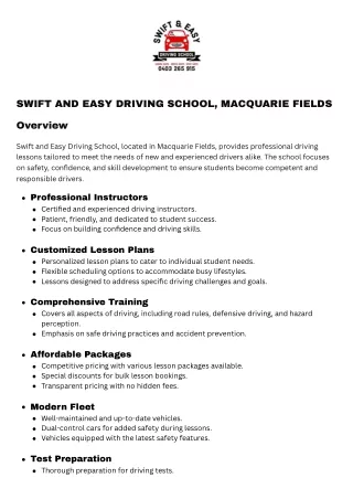 Top-Rated Driving Instructors  Macquarie Fields