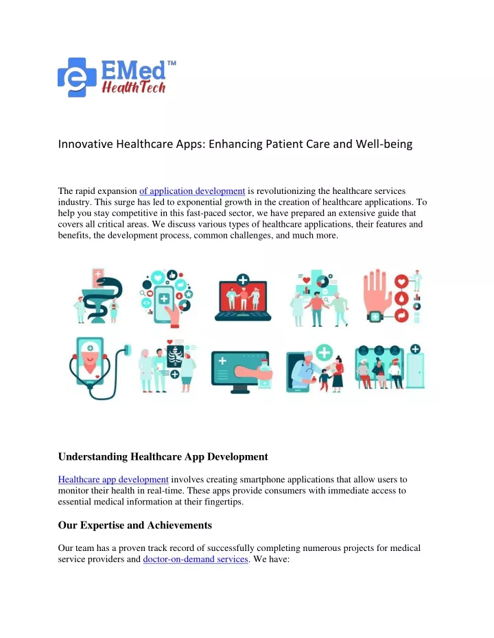 innovative healthcare apps enhancing patient care