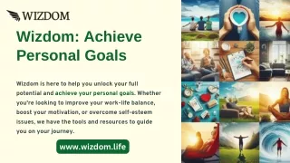 Wizdom: Achieve Personal Goals
