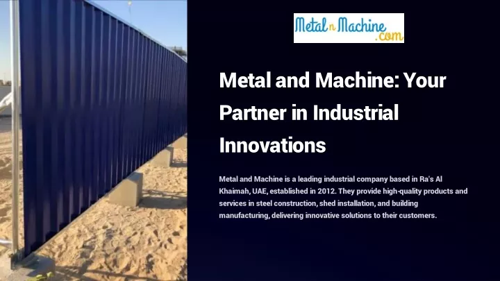 metal and machine your partner in industrial