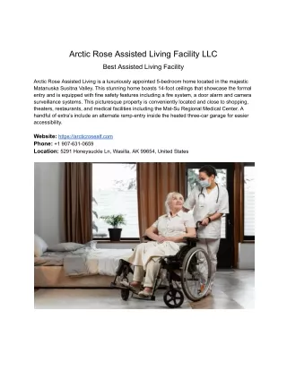 arctic rose assisted living facility llc