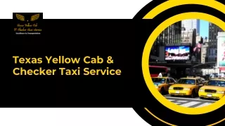 Texas Yellow Cab & Checker Taxi Service