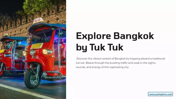 explore bangkok by tuk tuk