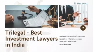 TRILEGAL - investment lawyers