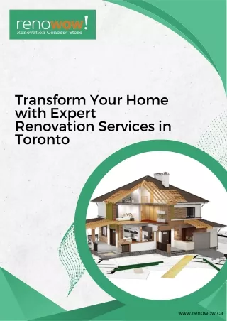 Transform Your Home with Expert Renovation Services in Toronto