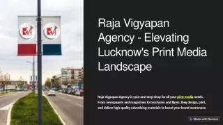 Print Media Agency in Lucknow | Raja Vigyapan Agency