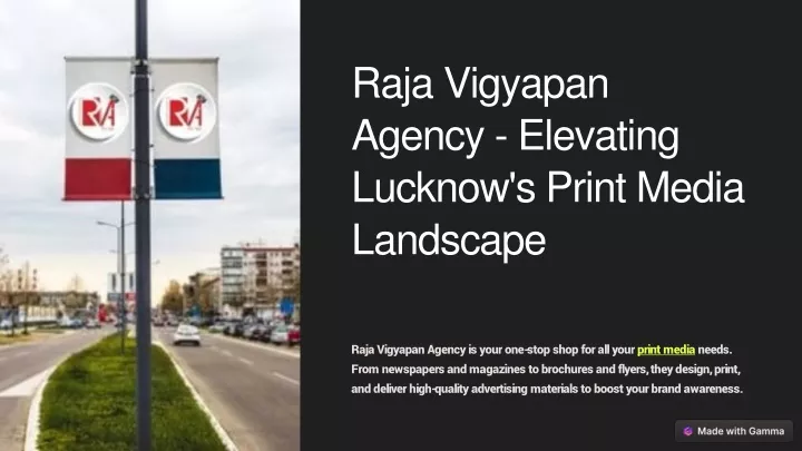 raja vigyapan agency elevating lucknow s print