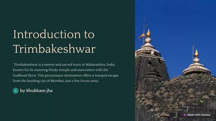 introduction to trimbakeshwar