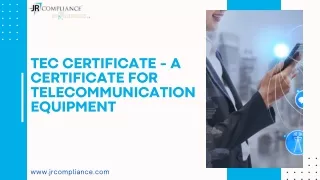 Top Tec Certification Consultants Online | JR Compliance