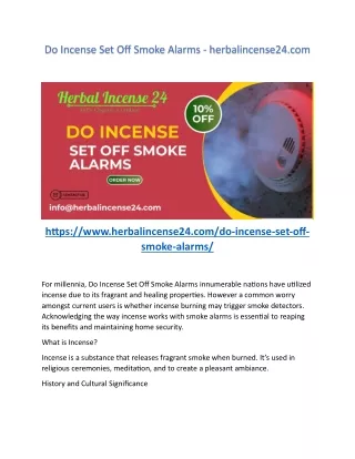 Do Incense Set Off Smoke Alarms - herbalincense24