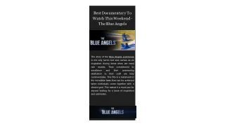 Best Documentary To Watch This Weekend - The Blue Angels