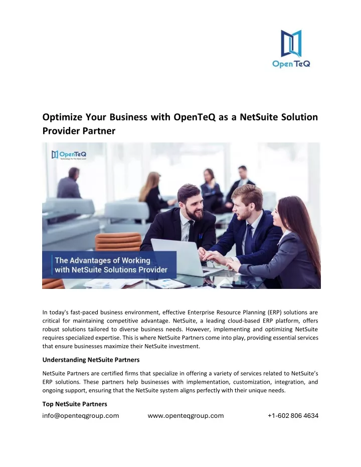 optimize your business with openteq as a netsuite