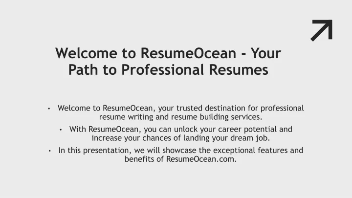 welcome to resumeocean your path to professional resumes