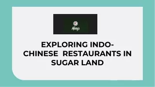 Indo Chinese Restaurants in Sugar Land - Alings Chinese Bistro