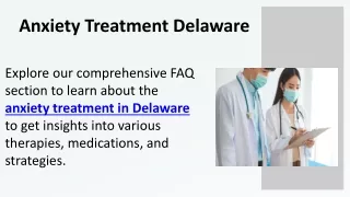 Anxiety Treatment Delaware  