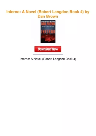 Inferno: A Novel (Robert Langdon Book 4) by Dan Brown