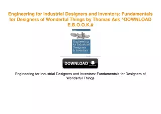 Engineering for Industrial Designers and Inventors: Fundamentals for Designers of