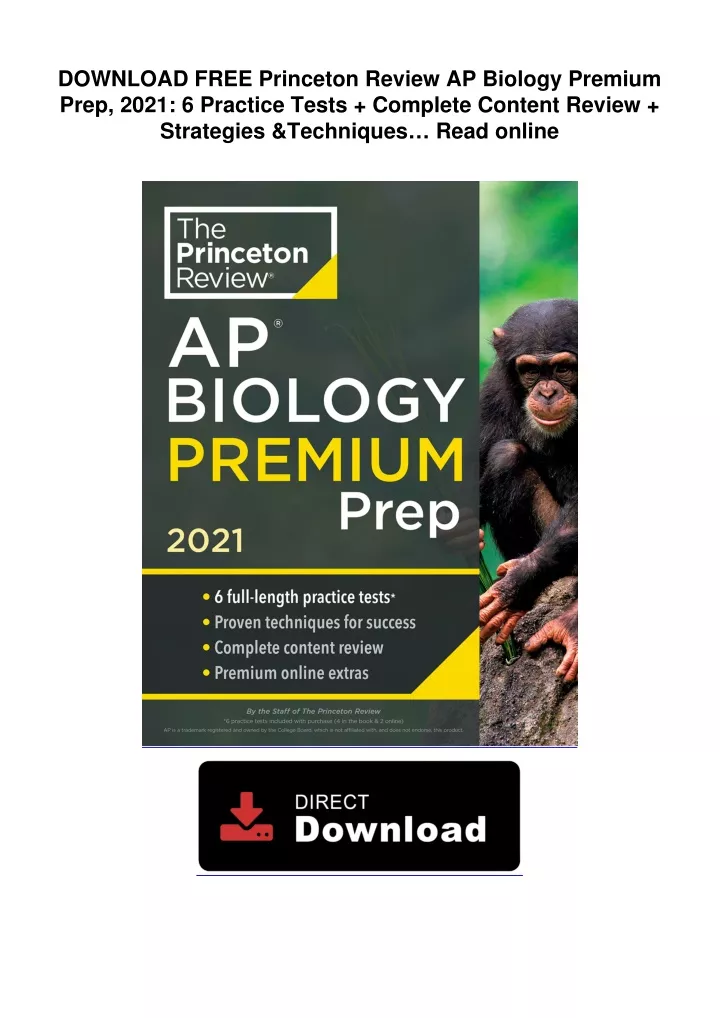 PPT - Princeton-Review-AP-Biology-Premium-Prep-2021-6-Practice-Tests ...