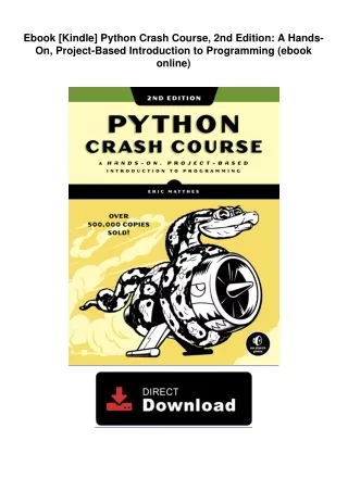 Python-Crash-Course-2nd-Edition-A-HandsOn-ProjectBased-Introduction-to-Programming