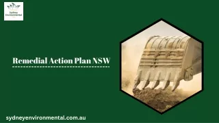 Remedial Action Plan NSW