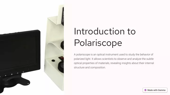 introduction to polariscope