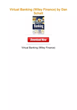 Virtual Banking (Wiley Finance) by Dan Schatt
