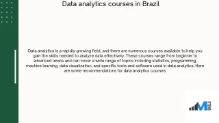 data analytics courses in brazil